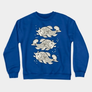 Fishes with Celtic trickle Crewneck Sweatshirt